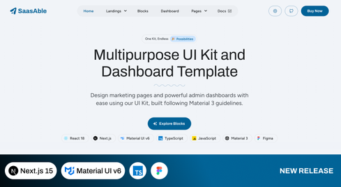 SaasAble - Multipurpose UI Kit and Dashboard Template