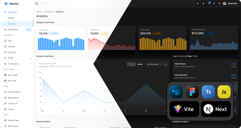 Mantis - React Material UI Dashboard Template